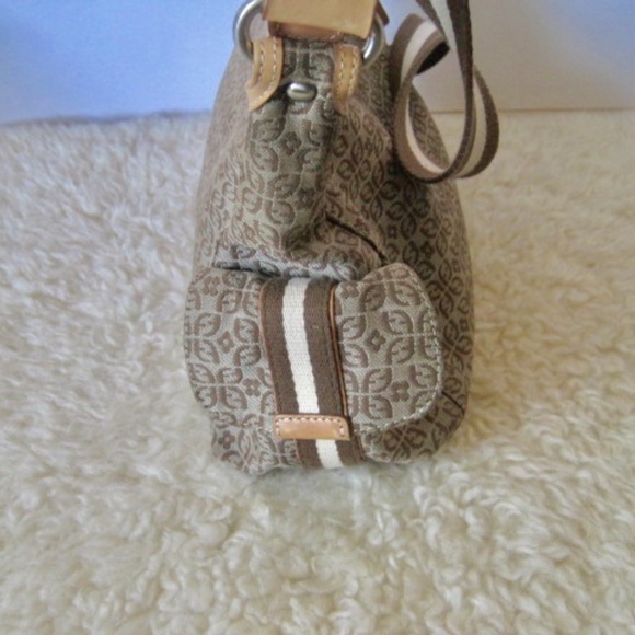 FOSSIL Monogram Canvas Shoulder Bag - Picture 3 of 9